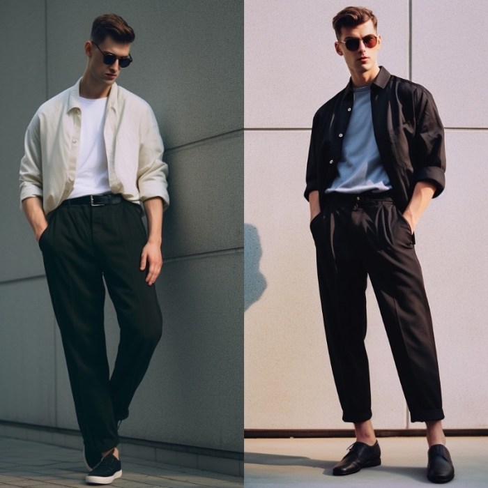 Black 80s fashion mens